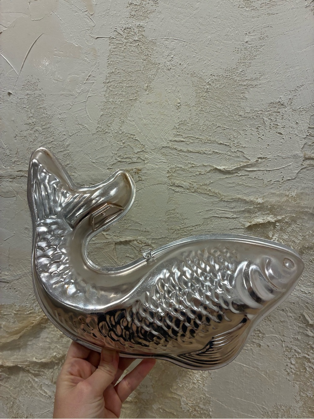 Vintage Aluminum Fish Jello Mold Cake Pan Fish Decor